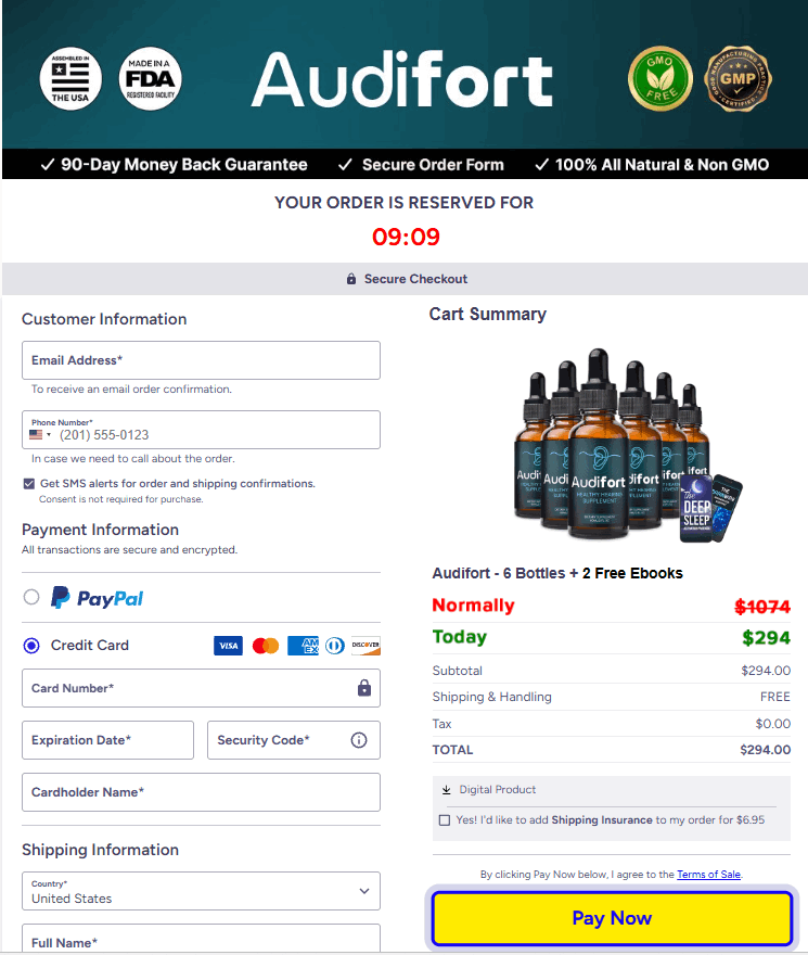 Audifort-Checkout